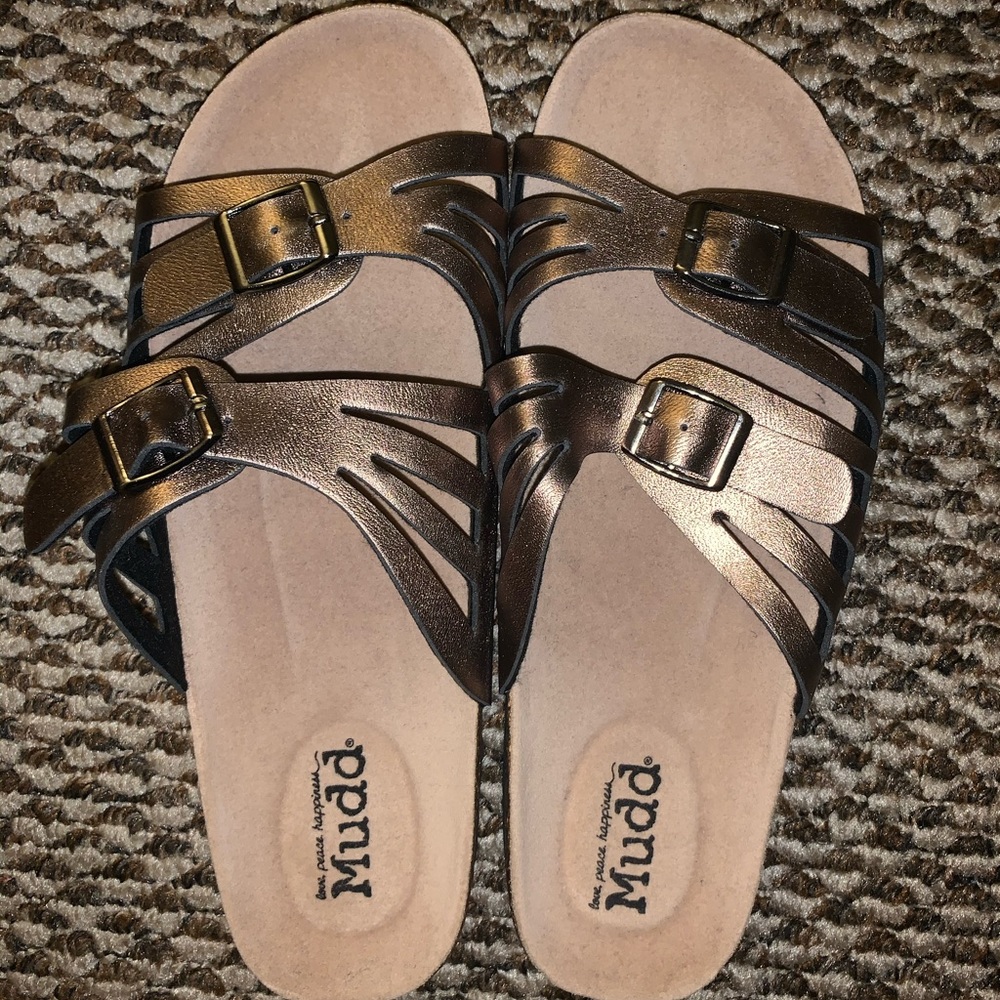 Bronze sandals